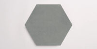 Nasco Stone + Tile Altitude Grey hexagon porcelain tile.