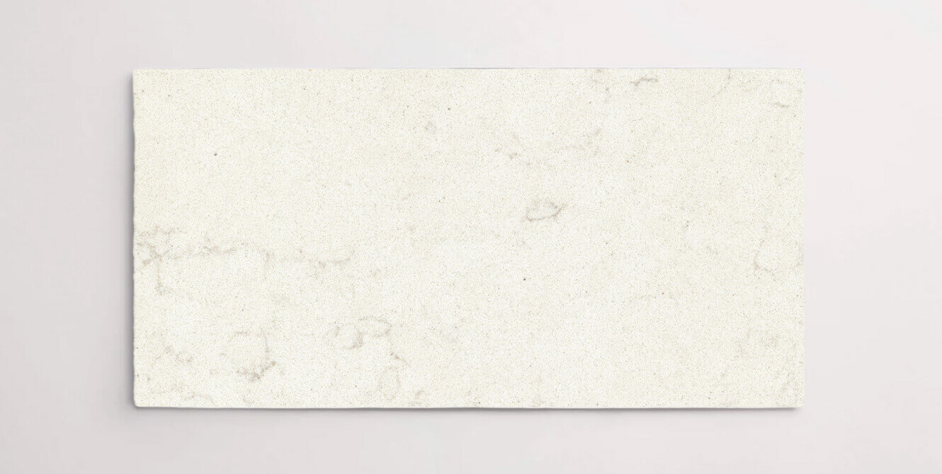 A single cream terrazzo marble tile