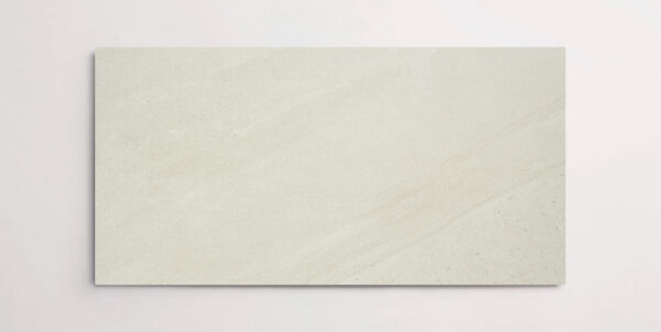 Nasco Stone + Tile Alto White 12" x 24" porcelain tile.
