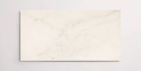 Nasco Stone + Tile Majestic White 12" x 24" marble tile.