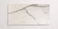 Nasco Stone + Tile Monte White 12" x 24" marble tile.